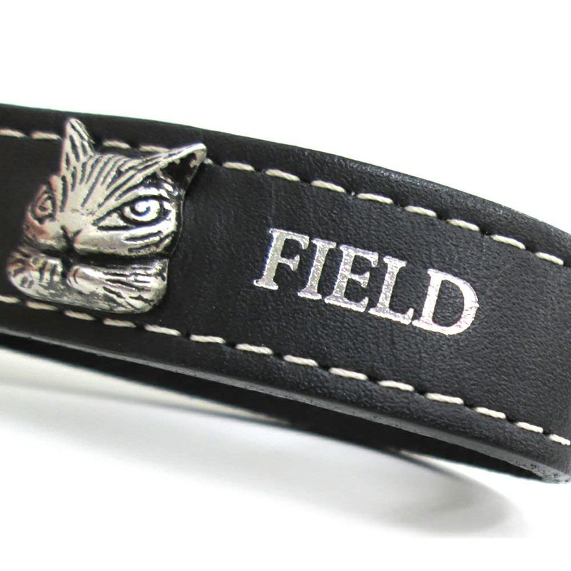 Wachifudo Dayan Cat Dayan Genuine Leather Metal Belt Key Black,