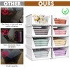 SNSLXH 5 Pack Stackable Closet Organizer Box, Multifunctional & Foldable