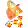 TOMY Gregory GORILLA Z-Wind-Up POP-OVERS Ape Monkey Chimp Banana Back