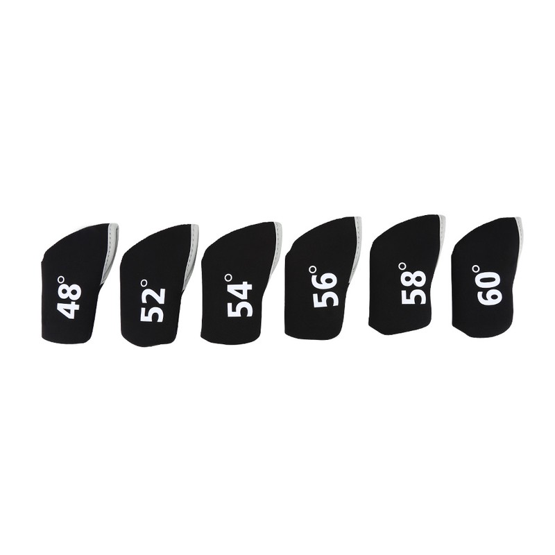6Pcs Golf Club Iron Head Elastic Protective Cover Case Set