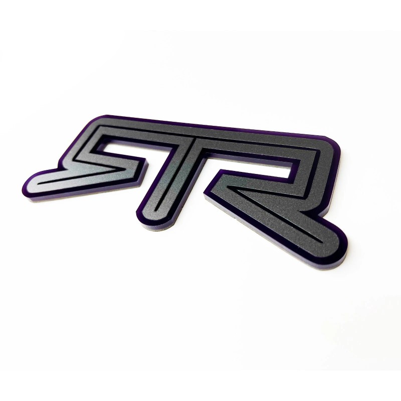 FMS Gear (1) PURPLE RTR Emblem Fits FORD MUSTANG Rear