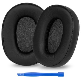 Linkidea Replacement Ear Pads for Audio Technica ATH-M50X, ATH-M50XBT, ATH-M60X, ATH-M50xBT2, ATH-M50, ATH-M40X, ATH-M30, ATH-M20, AR5BT Headphones (Protein Leather/Black)