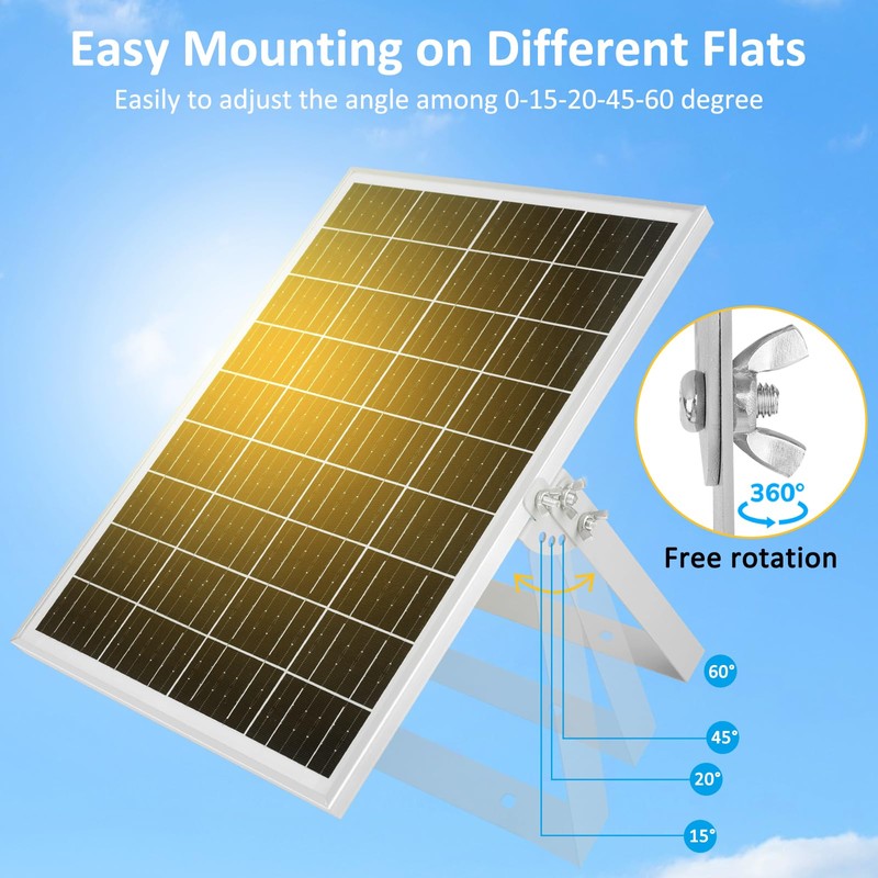 Solar Panel Kit 25W 12V Solar Battery Trickle Charger Maintainer,