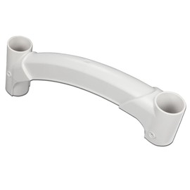 G-PLUS Short Handrail, for Above Ground BiltMor Swimming Pool Step, White, 160-0010PG
