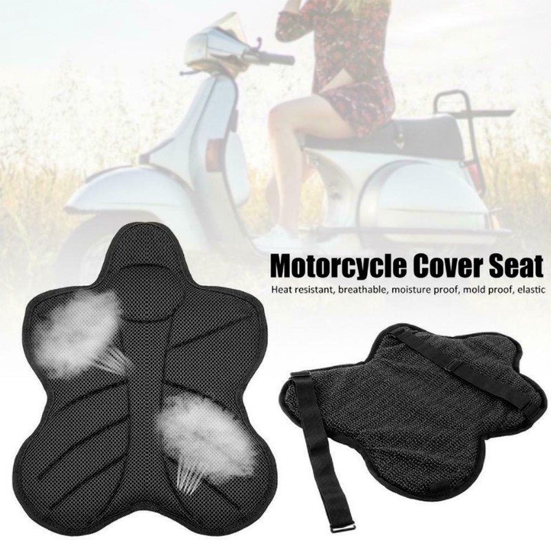 Motorcycle Seat Cushion Cover Seat 3D Mesh Breathable Non Slip
