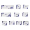 10PCS Key Caps Dye Sublimation Processblue and White Porcelain Style