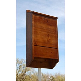 BestNest Premium Stained Bat House, Dark Brown, 400 Bats 