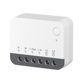 Smilewolf ZBMINIR2 Zigbee3.0 Smart External Switch Control Compact Size Requires Neutral Wire Works with eWeLink Alexa Google Home (1)