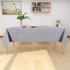 sancua Checkered Vinyl Rectangle Tablecloth - 60 x 102 Inch
