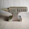 John Deere 1937 Cast Iron Anvil Paperweight With Raised Lettering