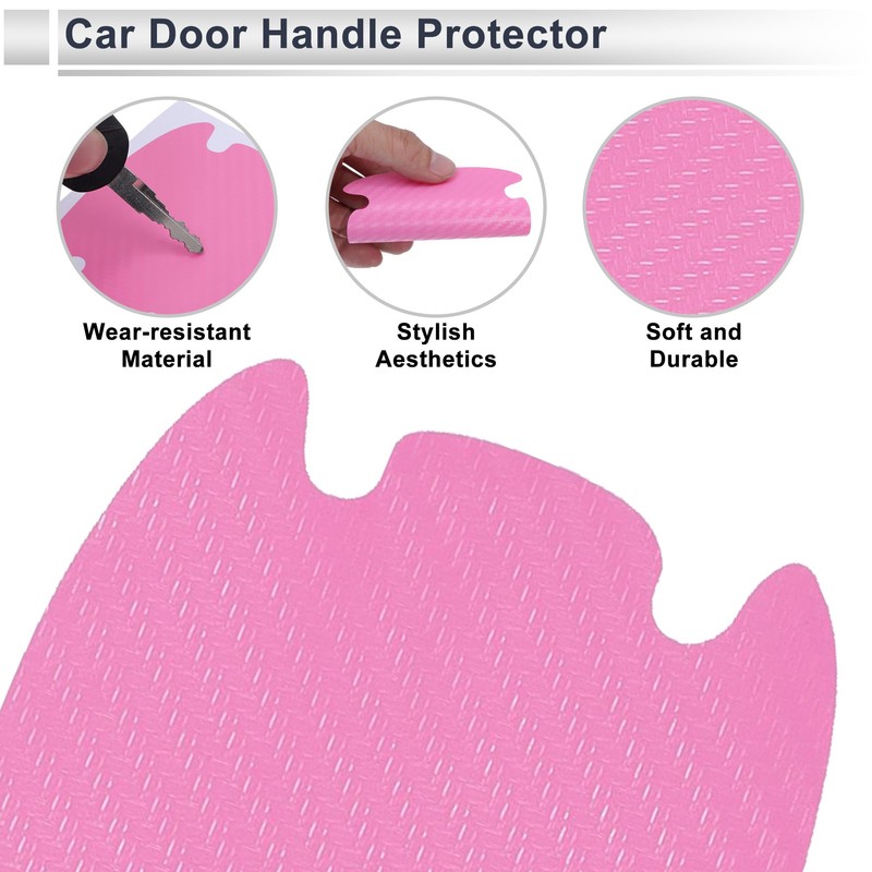 RATCHROLL 1 Set Universal Door Handle Sticker Anti-Scratches 83x90mm Auto