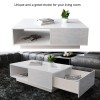 Unbranded Modern High Gloss Rectangular Coffee Table For Living Room