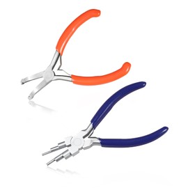 LEONTOOL Pliers, Round Pliers, 6 Levels, Set of 2, Pincers, Dedicated Tool, Wire Loop Pliers, Beads, Jewelry Making, Tools, Craft Supplies, Hobby