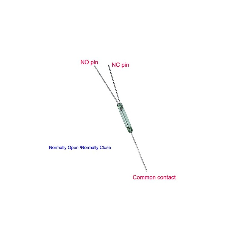 GUUZI DIY Electronic Reed Switch 3 Pin 4W Magnetic Switch
