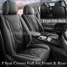 Nissan For Nissan Car Seat Covers 5-Seats waterproof Faux Leather Protector Cushion