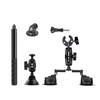 Lupholue 44-Inch Extendable Selfie Stick Car Mount Kit Universal Suction