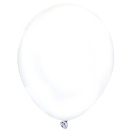 Party Favors Plus 24 Latex Balloons 12" When Inflated Solid Colors - White
