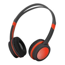 Headphones with 85dB Volume Limited Hearing Protection Wired headphones for Kids (Black Red)