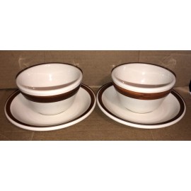 Ming Pao Vintage Cottage Core Soup Cup Bowl Ming Pao Diner style New OLD Stock BOX Read