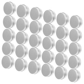 Ipetboom 50pcs Aluminum Makeup Box Spiral Lid Round Storage Containers for Creams Balms and Cosmetics Compact Portable Reusable Travel Tins for Skincare and Beauty