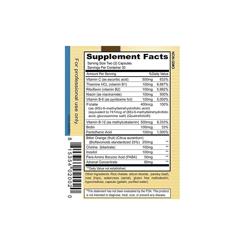 Priority One Vitamins Stress B & C 60 Capsules -