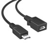 4-Pack Micro OTG Cable Adapter, 2-in-1 Powered Micro USB to