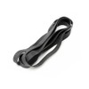 Wide Rubber Bands, Elastic, Black, Width 0.4 inches (10 mm),