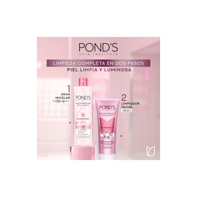 POND'S Agua Micelar Bright Miracle con Niasorcinol para todo tipo