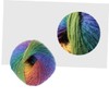 jojofuny 4pcs Colorful Wool Yarn Rainbow Cotton Knitting Yarn for