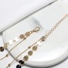 TseenYi Multilayer Coin Disc Necklace Choker Boho Gold Satellite Chain
