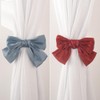 qbodp 2 Pack Bow Curtain Tiebacks Clip Aesthetic Tie Backs