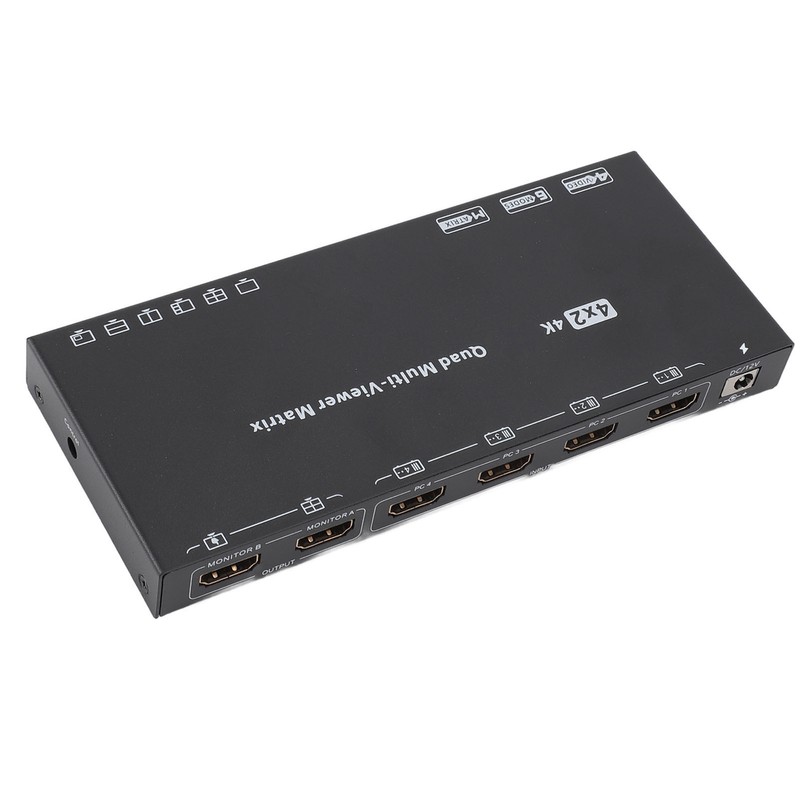 4K 30Hz HD Multimedia Interface Switch Splitter with Remote 6