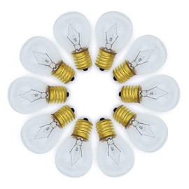 lumenivo Lava Lamp Light Bulb 130v 25w Bulb Replaces 120V 25 Watt S11 Light Bulbs – 14.5” Lava Lamps, Bubble Light & Glitter Lamps – 25 Watt Intermediate E17 Base Bulb - Appliance Bulb – 10 Pack