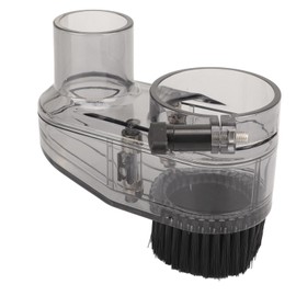 Clear CNC Router Dust Shoe for 52mm Spindle Motors and Router, Transparent Design, Nylon Brush, Magnetic Adjustable Height with 52mm Diameter