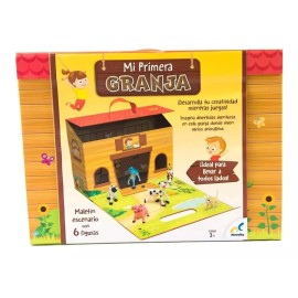 Novelty Mi Primera Granja Maletin Escenario Con 6 Figuras