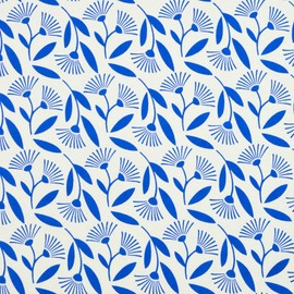 MIDORI Sweet Floral Cream/Blue Metallic