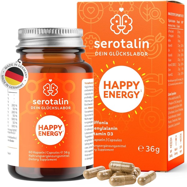 serotalin® Original Happy Energy Capsules | + Griffonia + Vitamin