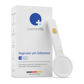 5 x LuxmedIQ Vaginal pH Test for Early Detection of Bacterial Infections, Bacterial Vaginosis, Health Test for Pregnancy Care for Bladder Cracks - Easy & Painless Use