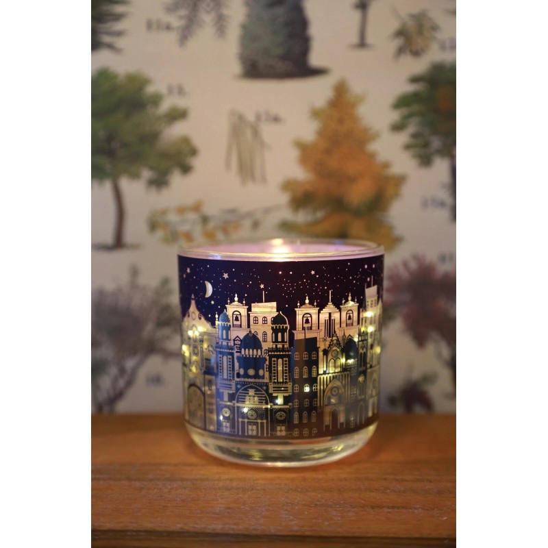 Fresh Orange Blossom Scented LED-Glow Scented Candle| Unique STAR CITY