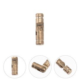 DOITOOL 50PCS Hidden Furniture Hinge Brass Concealed Barrel Hinges Invisible for DIY Jewelry Box Hand Craft (4x15mm)
