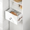 SoBuy Bathroom Narrow Storage Cabinet, Skinny Tall Unit with Adjustable