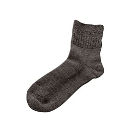 Fluffy Socks L Dark Brown