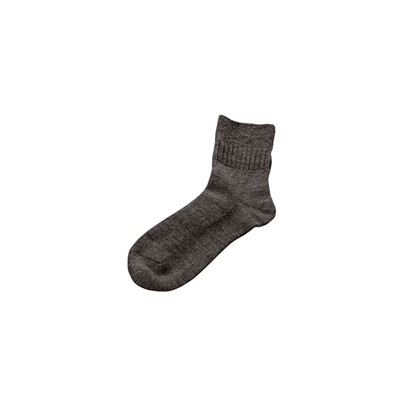 Fluffy Socks L Dark Brown