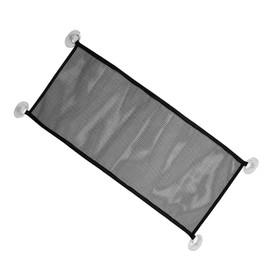 Reptile Mesh Hammock Bed, Large Space Hanging Rectangle Portable Reptile Breathable Net Hammock for Summer for Lizard (Black)