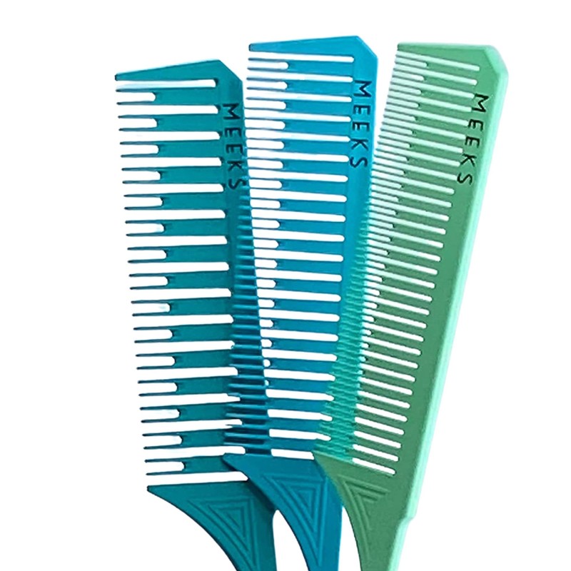 MEEKS Hair Foil Comb Set - 3 Different Sizes -