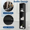 Neodrain 8X36 Inch Matte Black Three Layers Shower Niche, Stainless