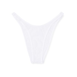 La Pomme Bikini Shorts Ultra-Thin, Smooth, Supple, Stretch, High-Leg, Full Back L Size Sheer La Pomme Made in Japan 119104 Women, white, L