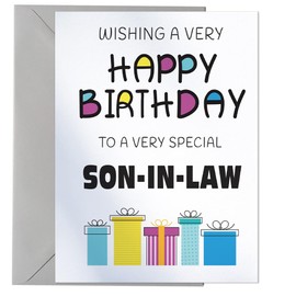 Happy Birthday Card To A Very Special Son-in-law