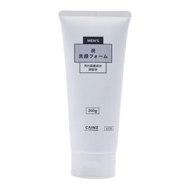 CAINZ Men's Charcoal Facial Wash Foam, 7.1 oz (200 g)