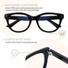 AVDLAB Blue Light Blocking Glasses Oval Oversized Stylish Thick Frame